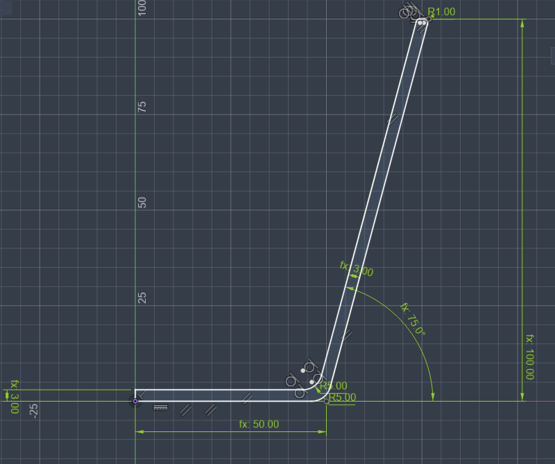Fusion sketch of hexagonal pattern