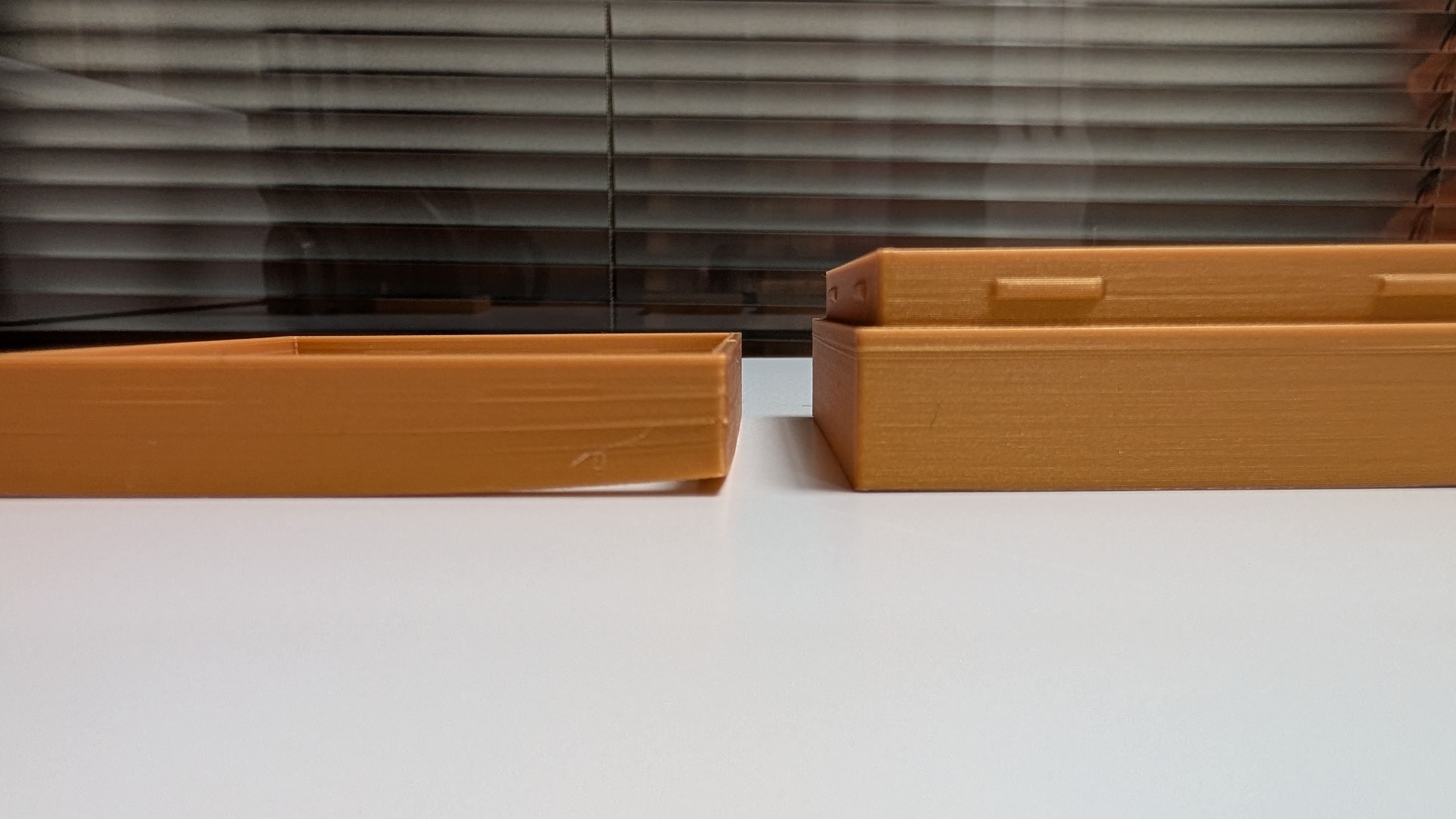 Base part showing warping without brim