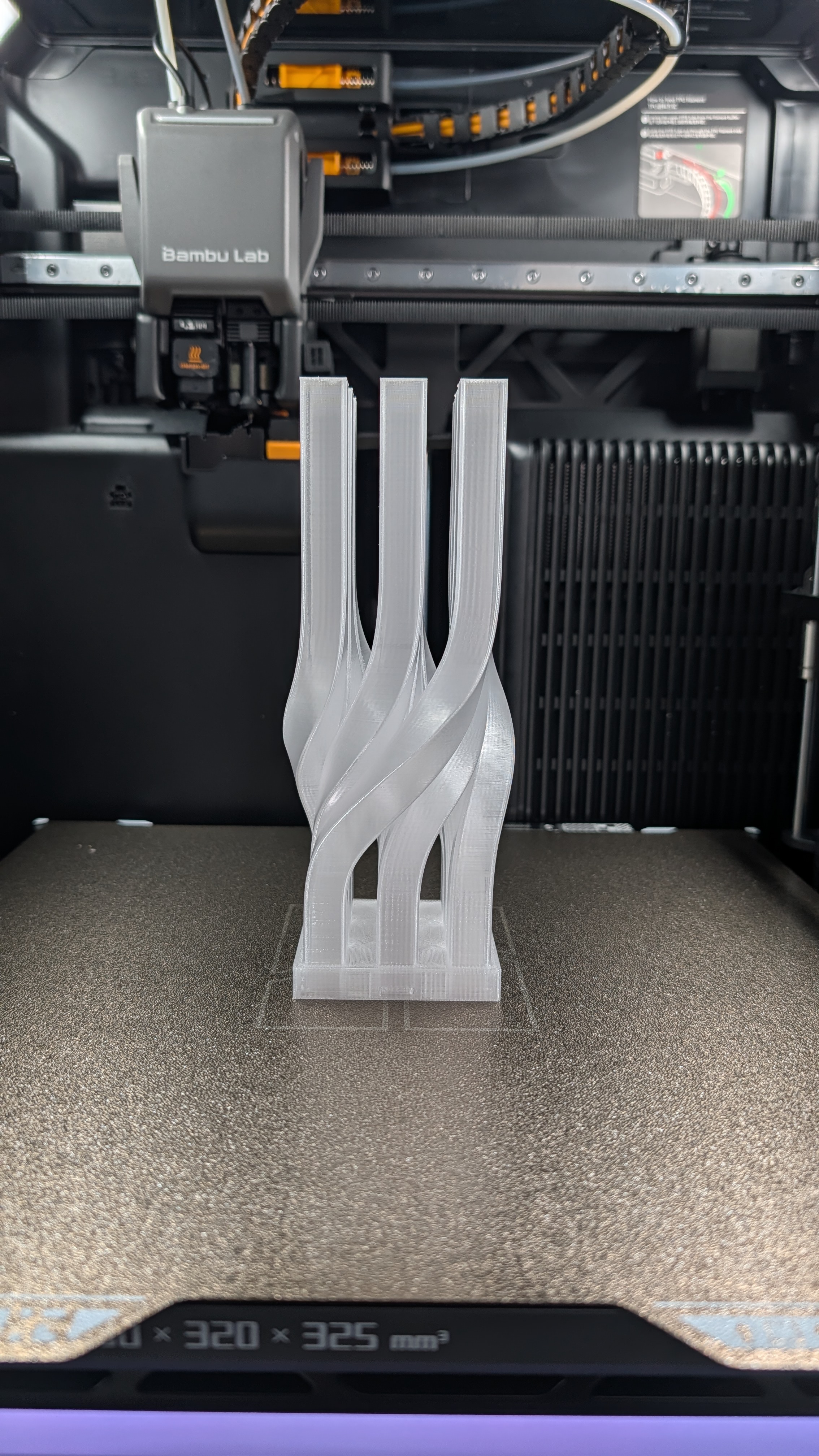 Translucent top part from front view 1